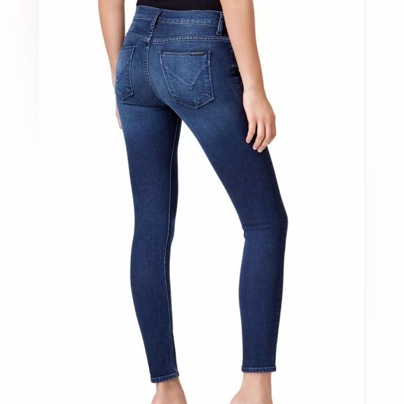 Hudson Nico Super Skinny Midrise Denim Jeans Dark Blue Woman's Size 30 - Picture 1 of 15